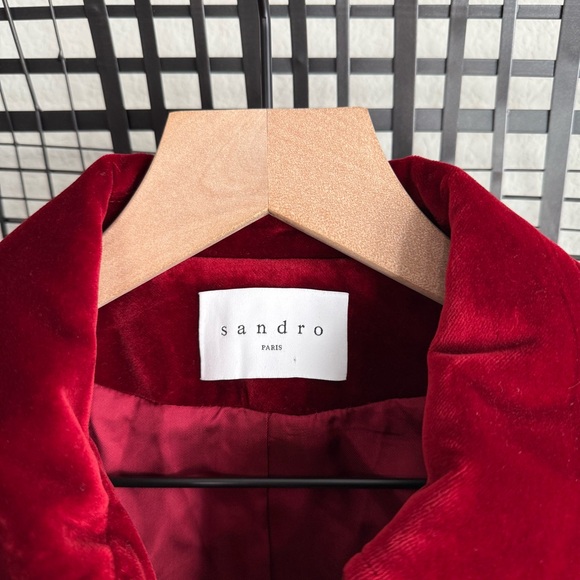 Sandro velvet zip jacket - Picture 6 of 9